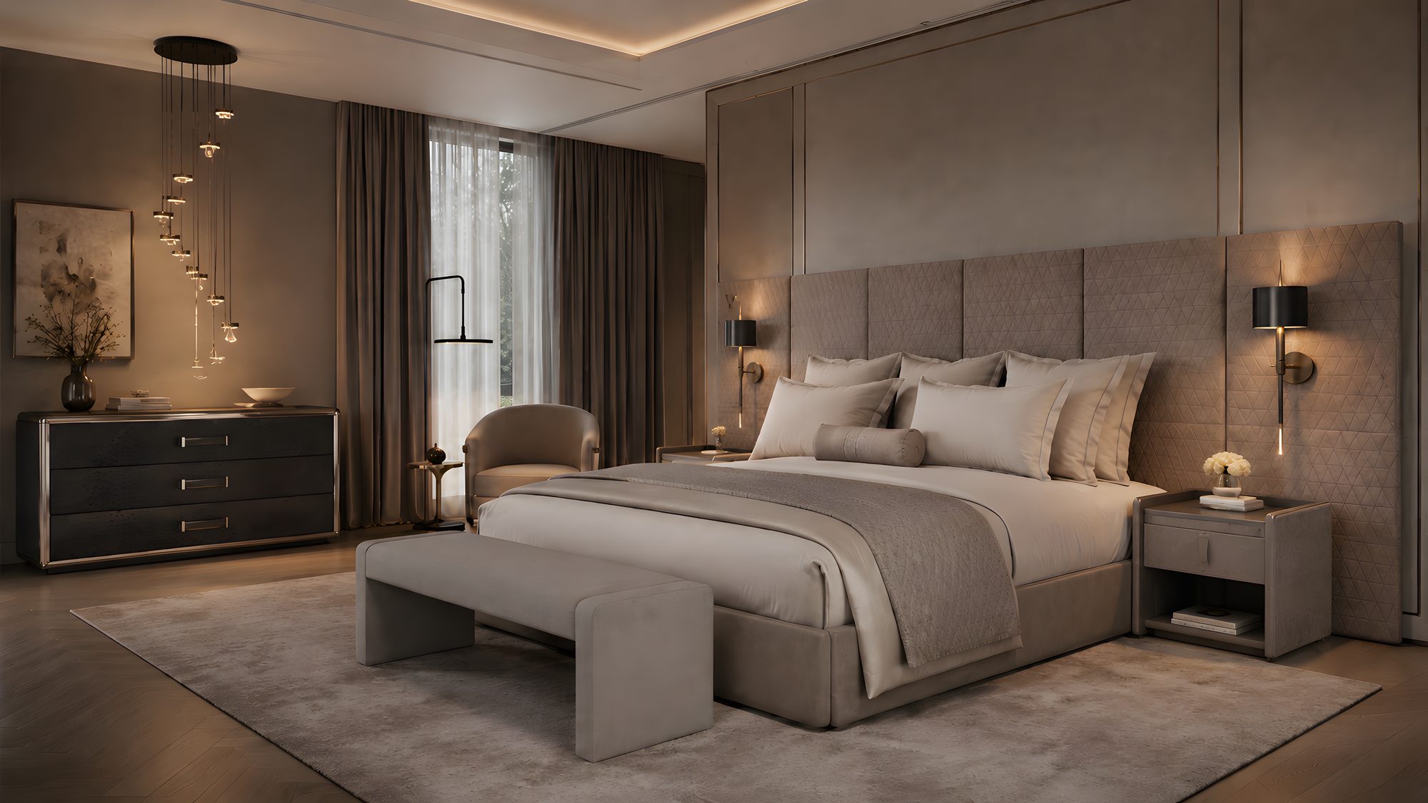 An elegant, fully finished interior