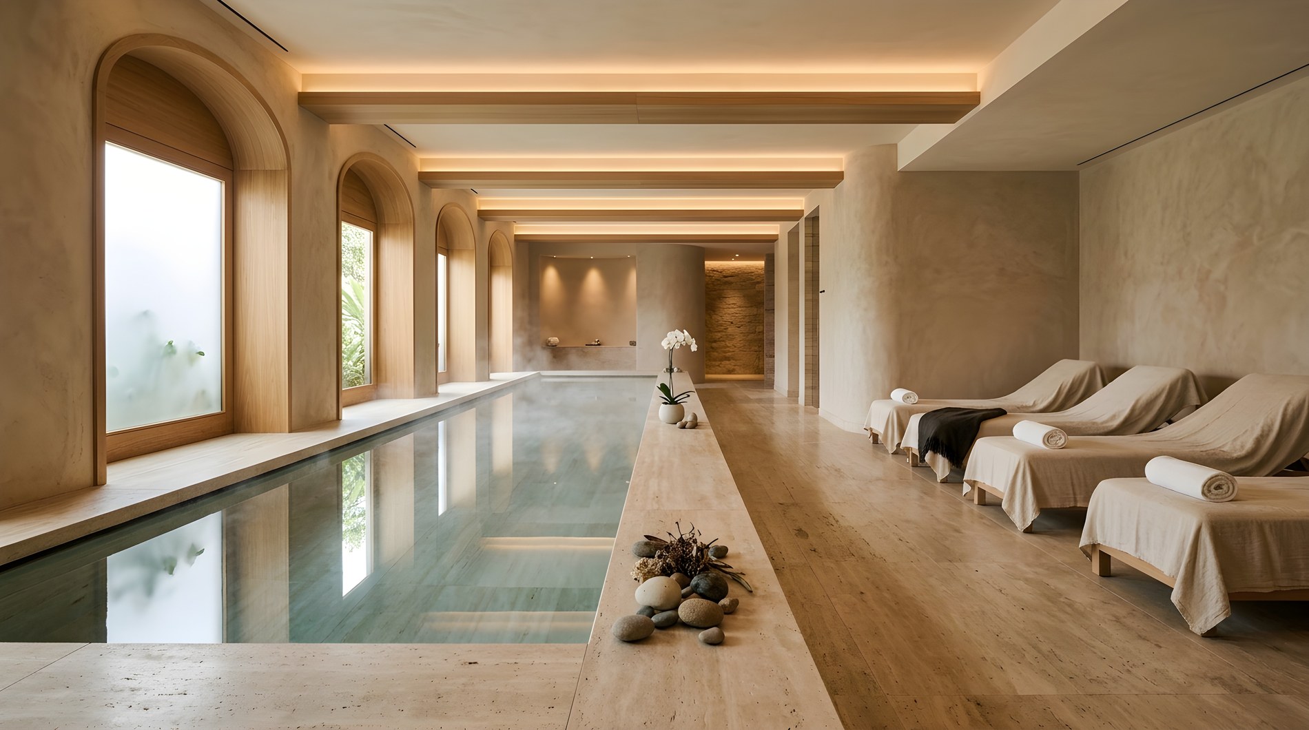 Spa and wellness centre interior